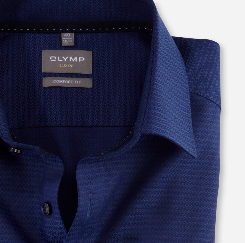 luxor comfort fit, camasa business, maneca lunga extra lunga, new kent, marine OLYMP îmbrăcăminte 4Z8LB61695