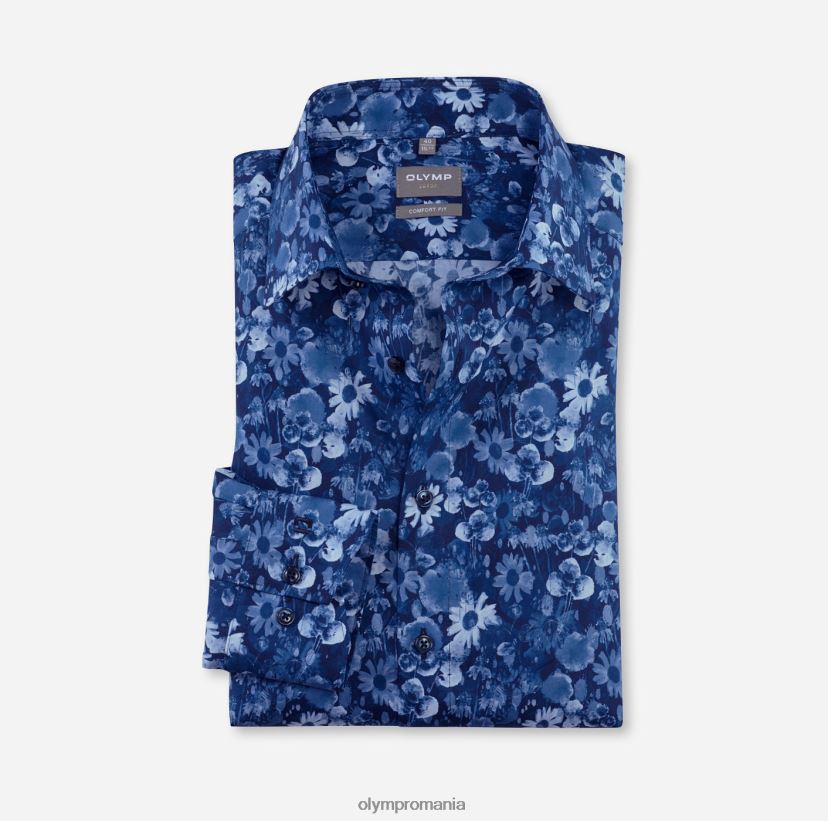 luxor comfort fit, camasa business, maneca lunga extra lunga, new kent, marine OLYMP îmbrăcăminte 4Z8LB61696