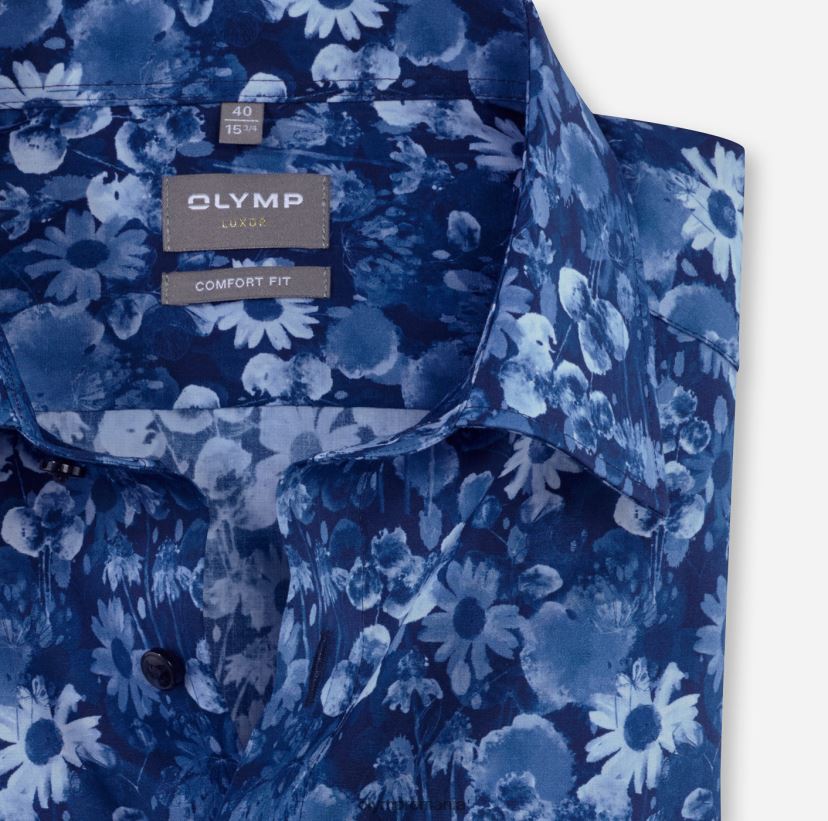 luxor comfort fit, camasa business, maneca lunga extra lunga, new kent, marine OLYMP îmbrăcăminte 4Z8LB61696