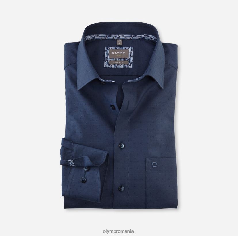 luxor comfort fit, camasa business, maneca lunga extra lunga, new kent, marine OLYMP îmbrăcăminte 4Z8LB61703