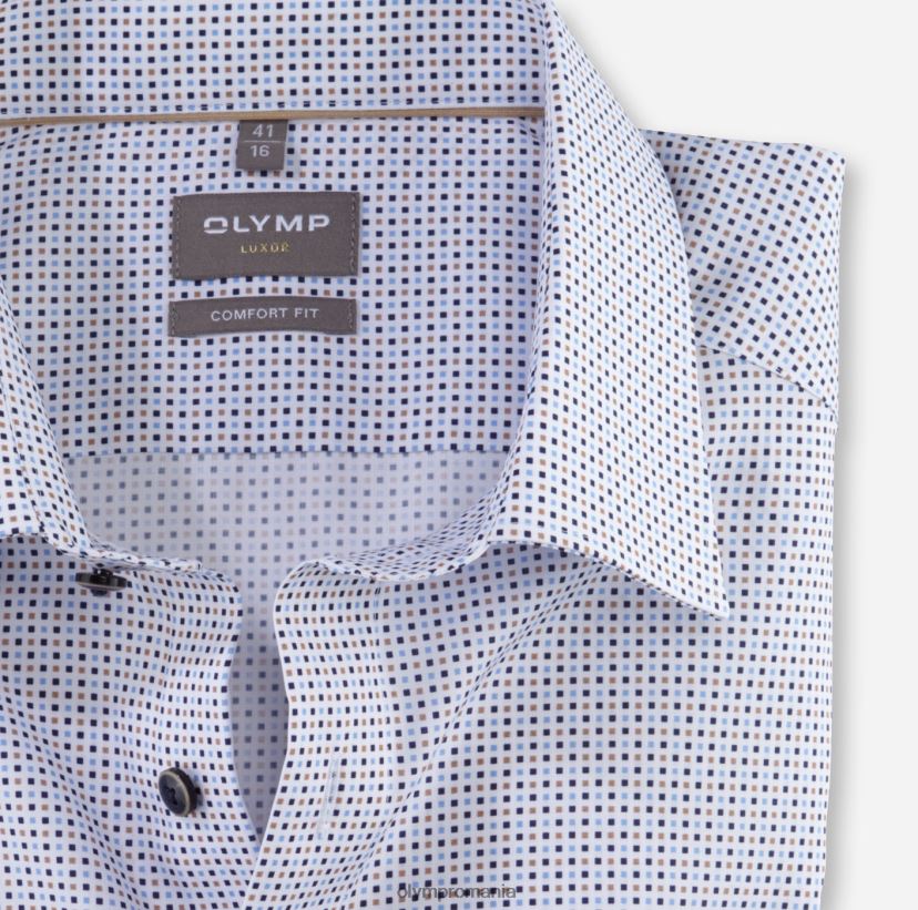 luxor comfort fit, camasa business, maneca lunga extra lunga, new kent, naturala OLYMP îmbrăcăminte 4Z8LB61700