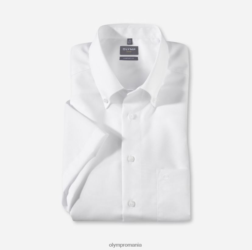 luxor comfort fit, camasa business, nasturi, alb OLYMP îmbrăcăminte 4Z8LB61674