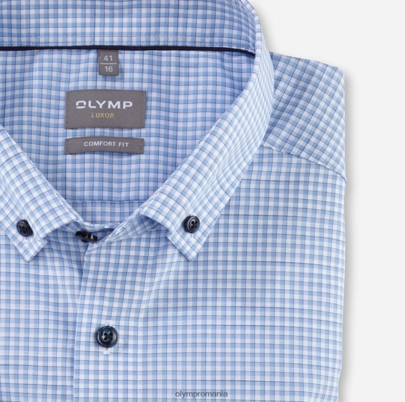 luxor comfort fit, camasa business, nasturi, albastru OLYMP îmbrăcăminte 4Z8LB61649