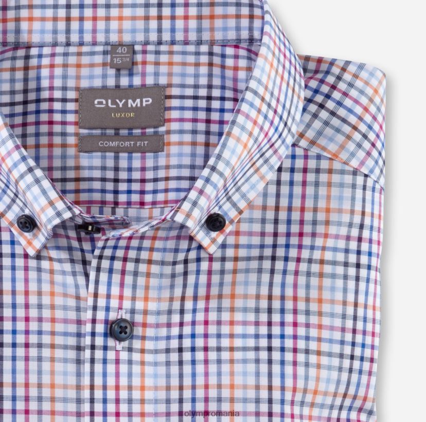 luxor comfort fit, camasa business, nasturi, portocaliu OLYMP îmbrăcăminte 4Z8LB61498