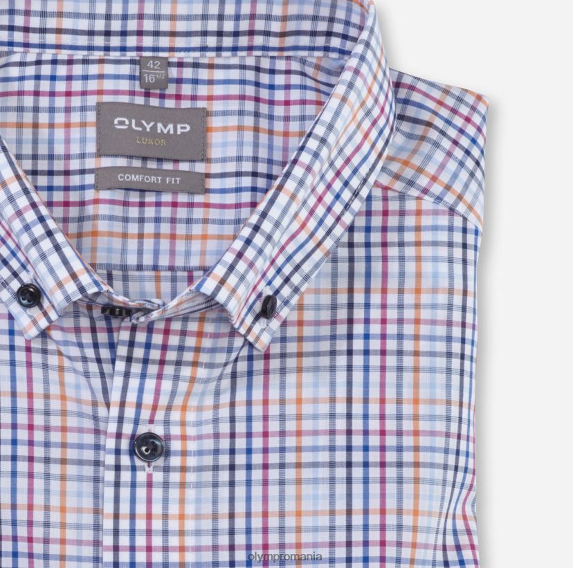 luxor comfort fit, camasa business, nasturi, portocaliu OLYMP îmbrăcăminte 4Z8LB61544