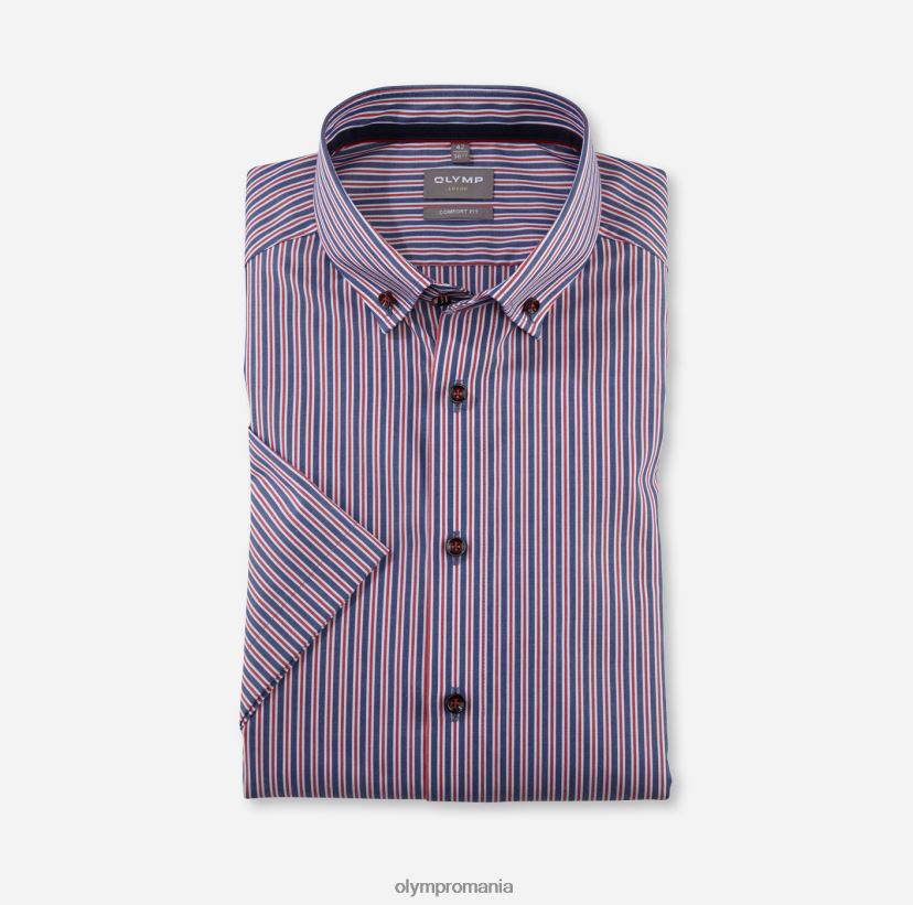 luxor comfort fit, camasa business, nasturi, rosu OLYMP îmbrăcăminte 4Z8LB61625