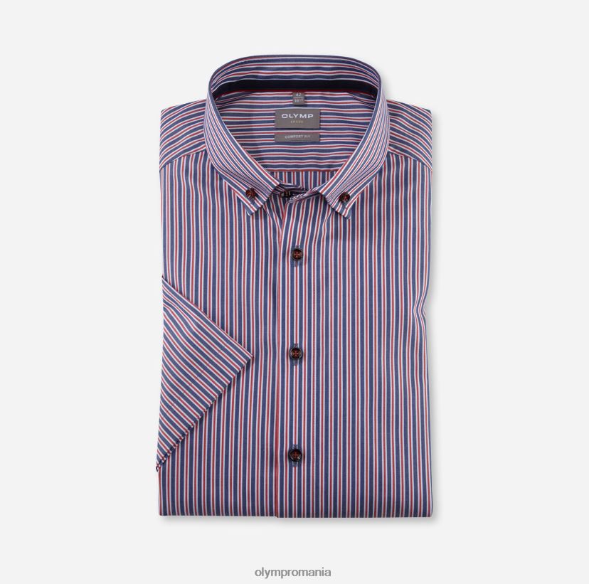 luxor comfort fit, camasa business, nasturi, rosu OLYMP îmbrăcăminte 4Z8LB61662