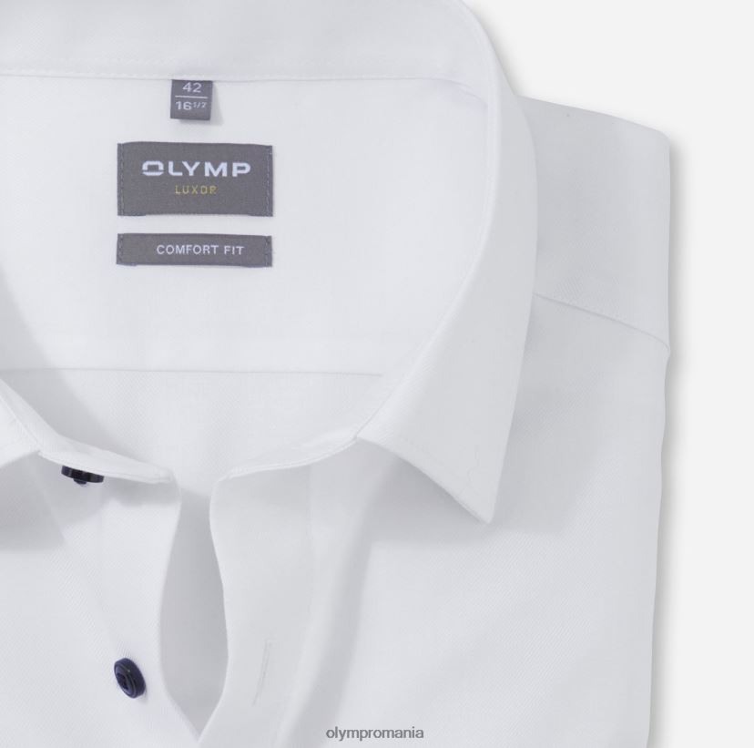 luxor comfort fit, camasa business, new kent, alb OLYMP îmbrăcăminte 4Z8LB61517