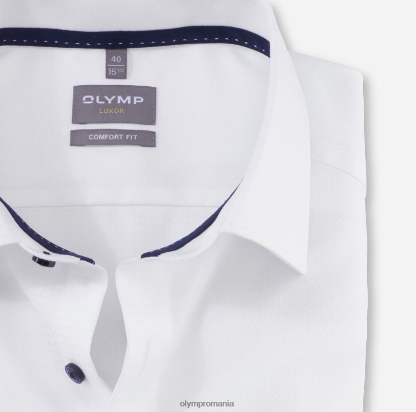 luxor comfort fit, camasa business, new kent, alb OLYMP îmbrăcăminte 4Z8LB61615
