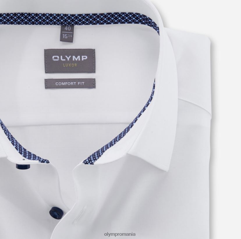 luxor comfort fit, camasa business, new kent, alb OLYMP îmbrăcăminte 4Z8LB61635