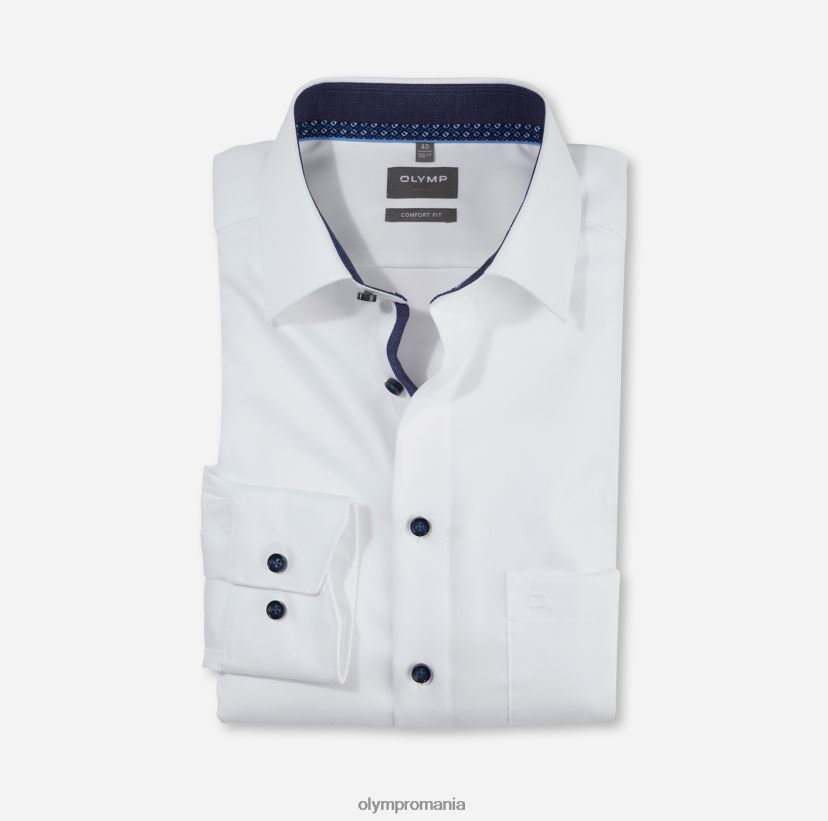 luxor comfort fit, camasa business, new kent, alb OLYMP îmbrăcăminte 4Z8LB61636