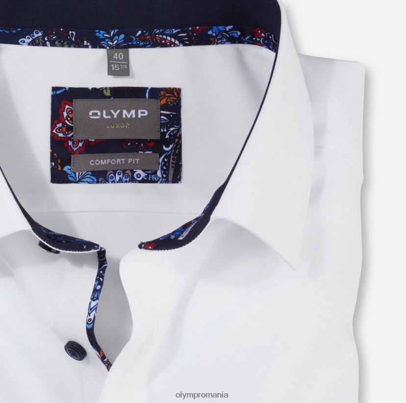 luxor comfort fit, camasa business, new kent, alb OLYMP îmbrăcăminte 4Z8LB61651