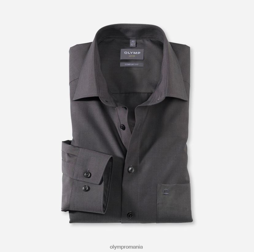 luxor comfort fit, camasa business, new kent, antracit OLYMP îmbrăcăminte 4Z8LB61684