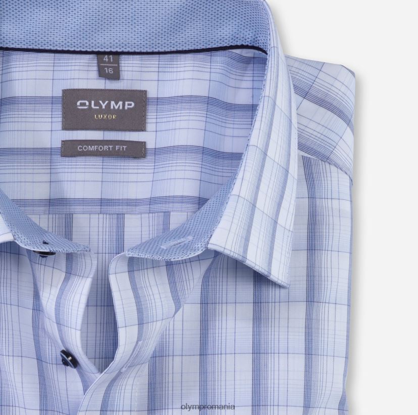 luxor comfort fit, camasa business, new kent, bleu OLYMP îmbrăcăminte 4Z8LB61560