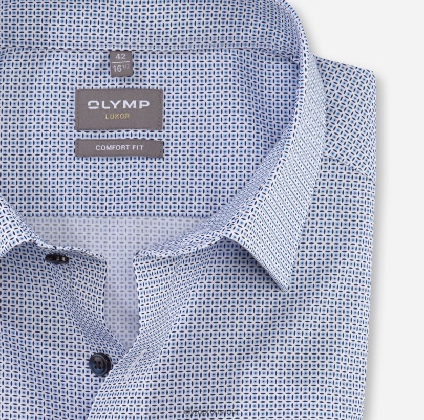 luxor comfort fit, camasa business, new kent, bleu OLYMP îmbrăcăminte 4Z8LB61634
