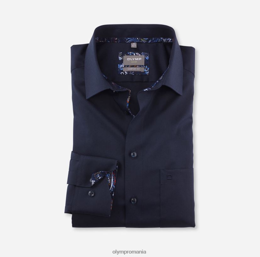 luxor comfort fit, camasa business, new kent, cobalt OLYMP îmbrăcăminte 4Z8LB61578