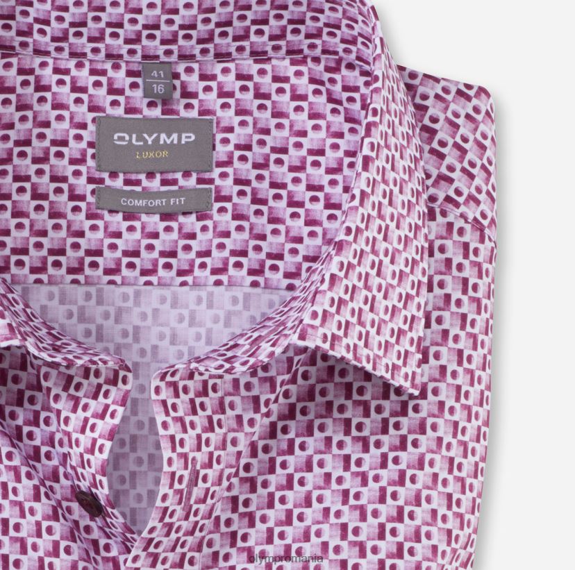 luxor comfort fit, camasa business, new kent, fuchsia OLYMP îmbrăcăminte 4Z8LB61591