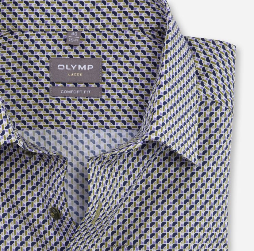 luxor comfort fit, camasa business, new kent, lime OLYMP îmbrăcăminte 4Z8LB61548