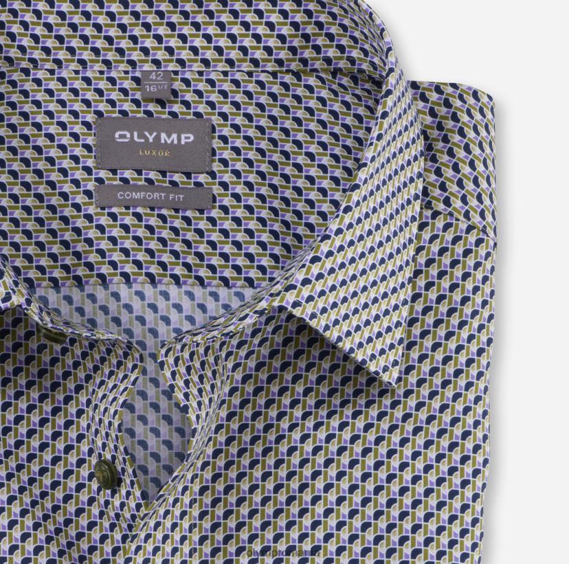 luxor comfort fit, camasa business, new kent, lime OLYMP îmbrăcăminte 4Z8LB61617