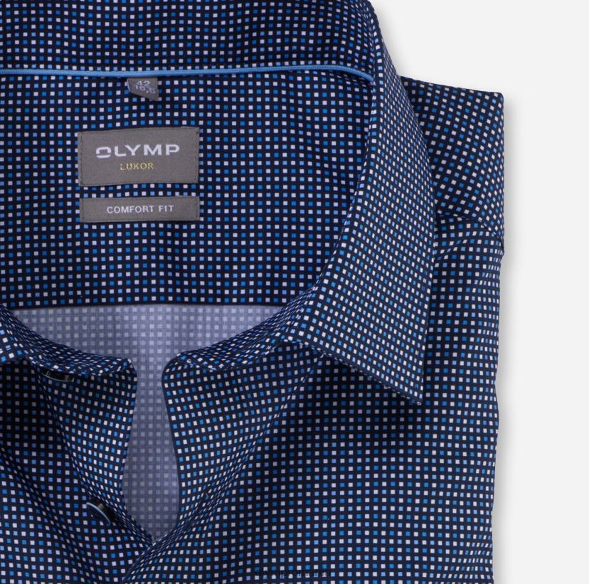 luxor comfort fit, camasa business, new kent, marine OLYMP îmbrăcăminte 4Z8LB61478