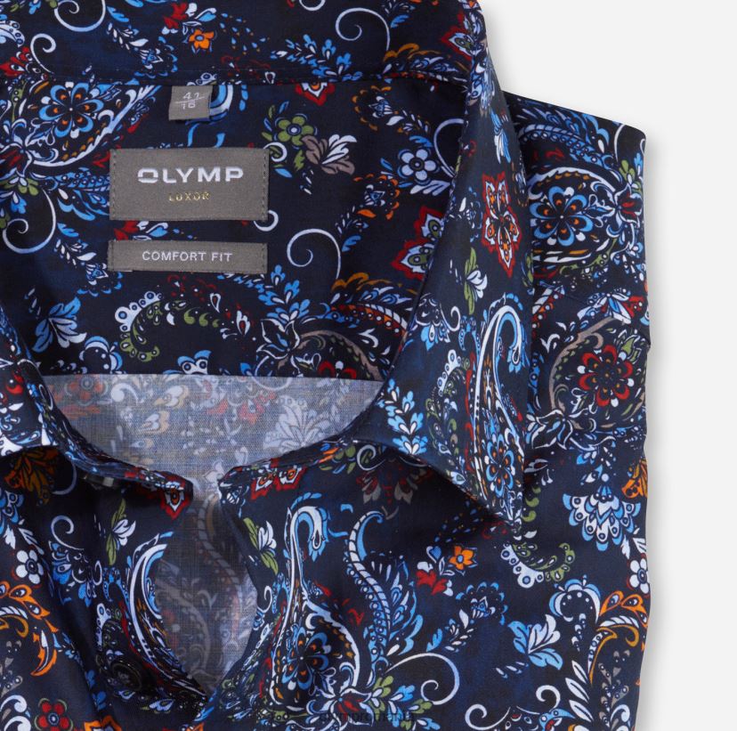 luxor comfort fit, camasa business, new kent, marine OLYMP îmbrăcăminte 4Z8LB61604