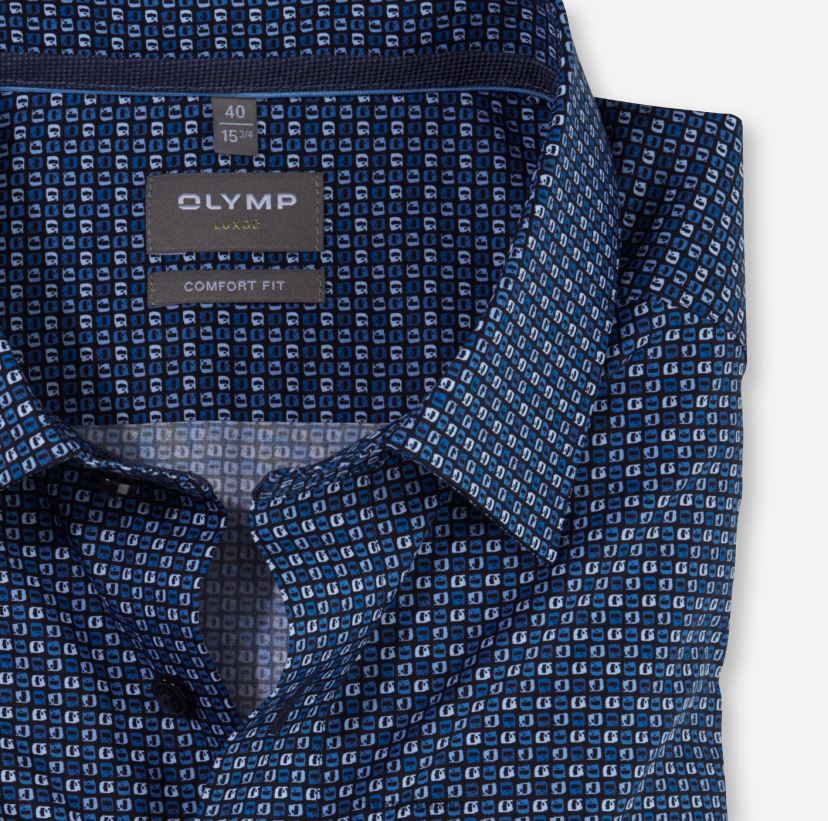 luxor comfort fit, camasa business, new kent, marine OLYMP îmbrăcăminte 4Z8LB61641