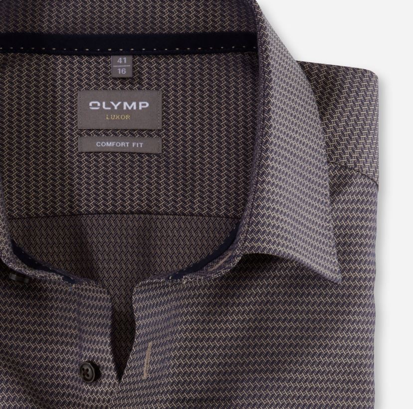 luxor comfort fit, camasa business, new kent, natural OLYMP îmbrăcăminte 4Z8LB61482