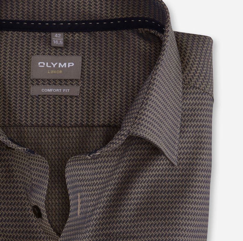 luxor comfort fit, camasa business, new kent, natural OLYMP îmbrăcăminte 4Z8LB61484