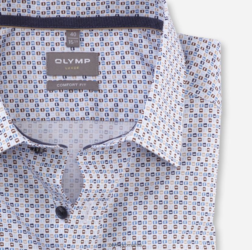 luxor comfort fit, camasa business, new kent, natural OLYMP îmbrăcăminte 4Z8LB61597