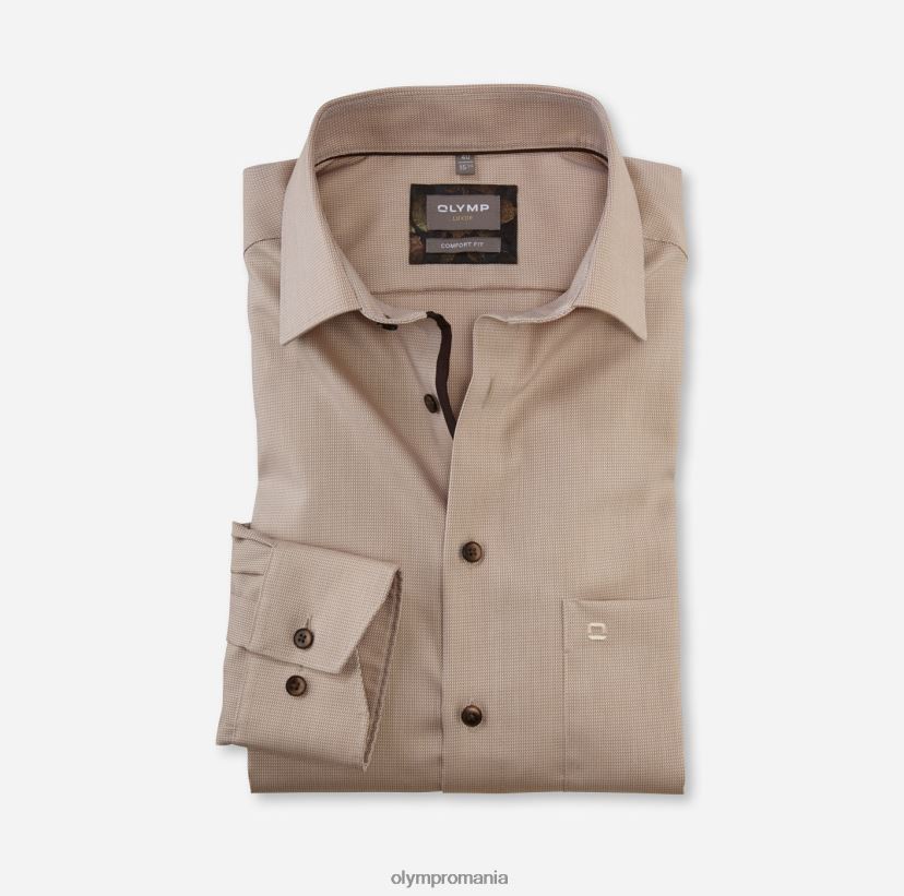 luxor comfort fit, camasa business, new kent, natural OLYMP îmbrăcăminte 4Z8LB61664