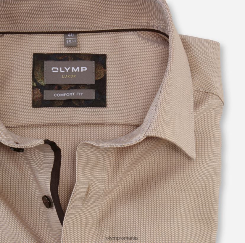 luxor comfort fit, camasa business, new kent, natural OLYMP îmbrăcăminte 4Z8LB61664