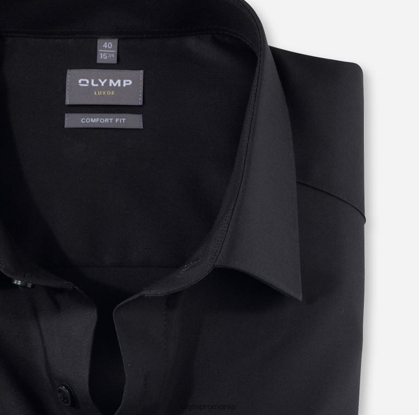 luxor comfort fit, camasa business, new kent, negru OLYMP îmbrăcăminte 4Z8LB61676