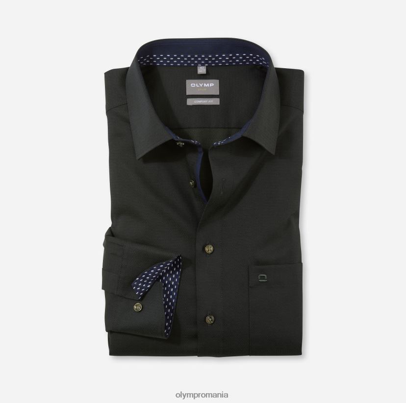 luxor comfort fit, camasa business, new kent, olive OLYMP îmbrăcăminte 4Z8LB61612