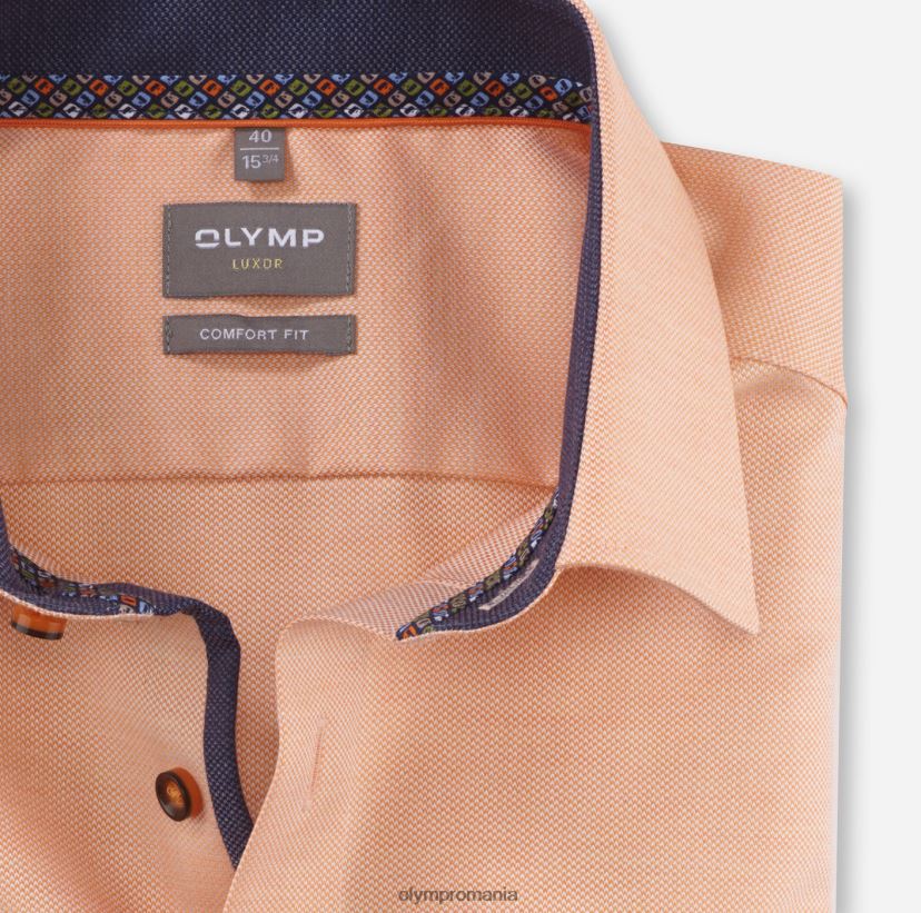 luxor comfort fit, camasa business, new kent, portocaliu OLYMP îmbrăcăminte 4Z8LB61550