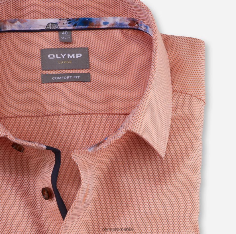 luxor comfort fit, camasa business, new kent, portocaliu OLYMP îmbrăcăminte 4Z8LB61589