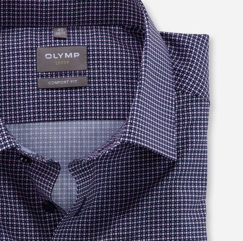 luxor comfort fit, camasa business, new kent, rose OLYMP îmbrăcăminte 4Z8LB61565