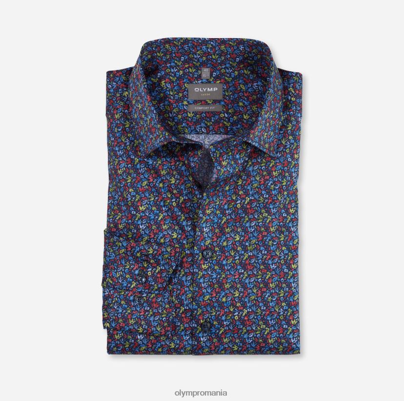 luxor comfort fit, camasa business, new kent, rosu OLYMP îmbrăcăminte 4Z8LB61503