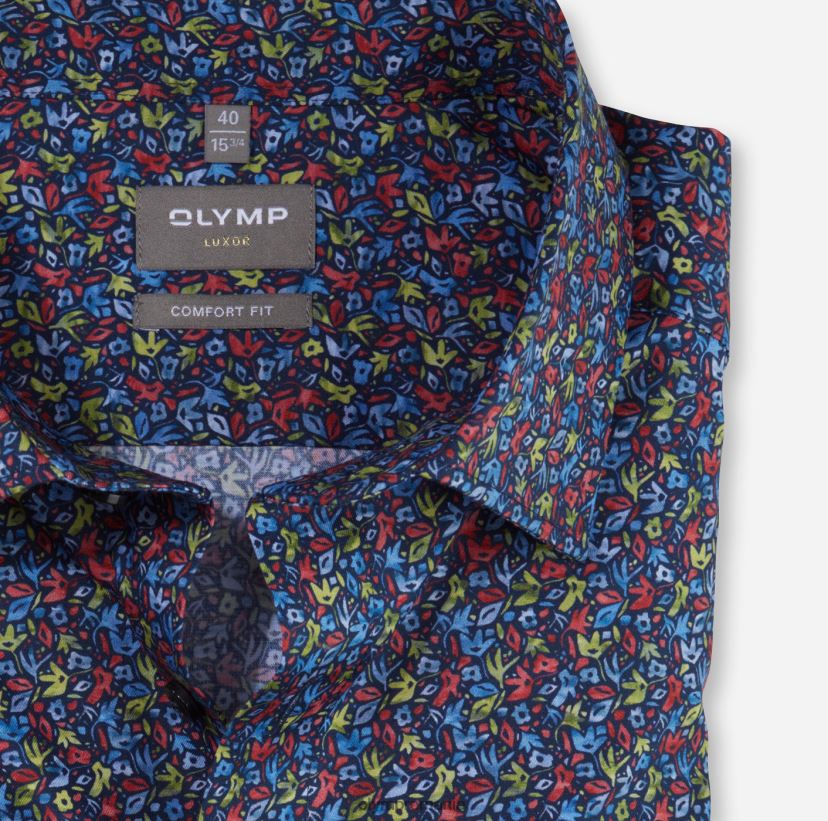 luxor comfort fit, camasa business, new kent, rosu OLYMP îmbrăcăminte 4Z8LB61503