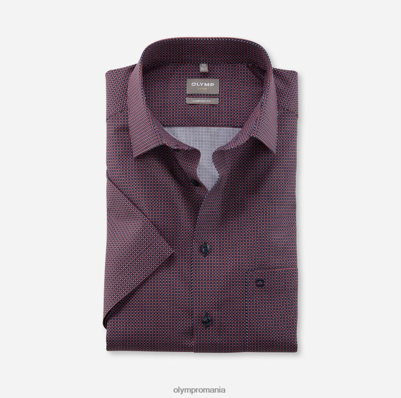 luxor comfort fit, camasa business, new kent, rosu OLYMP îmbrăcăminte 4Z8LB61569