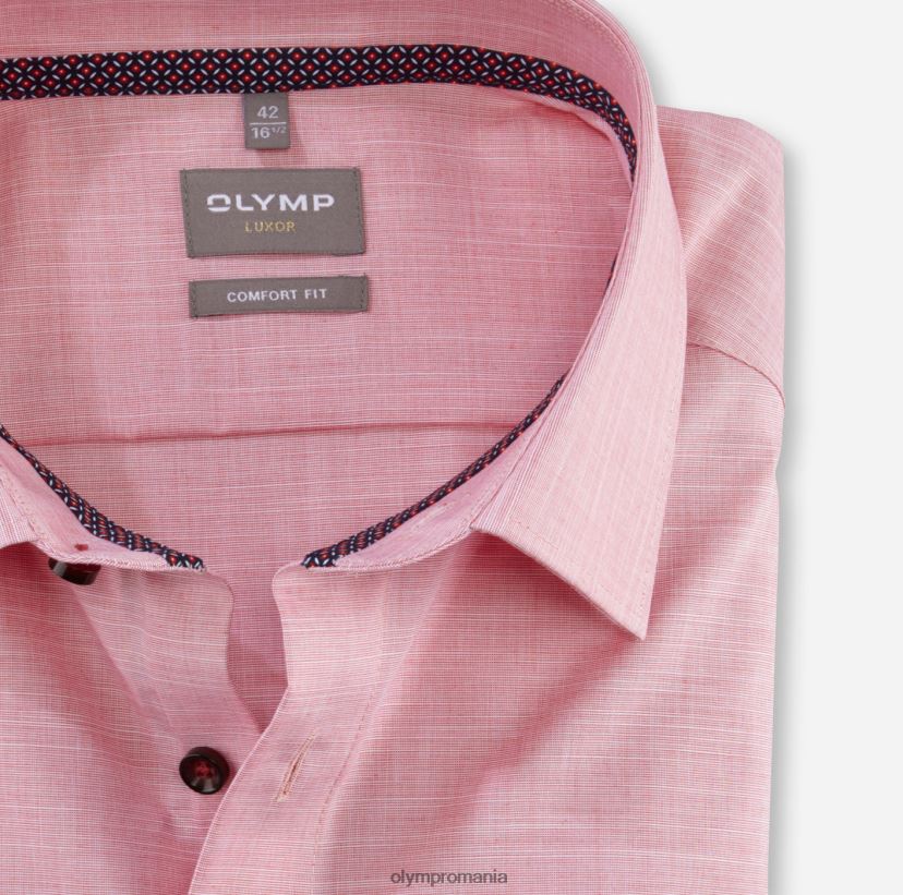luxor comfort fit, camasa business, new kent, rosu OLYMP îmbrăcăminte 4Z8LB61572