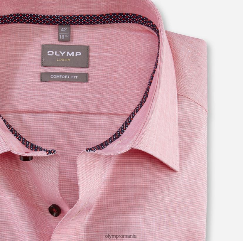 luxor comfort fit, camasa business, new kent, rosu OLYMP îmbrăcăminte 4Z8LB61629