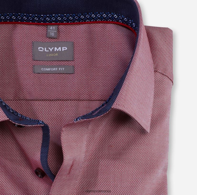luxor comfort fit, camasa business, new kent, rosu OLYMP îmbrăcăminte 4Z8LB61650