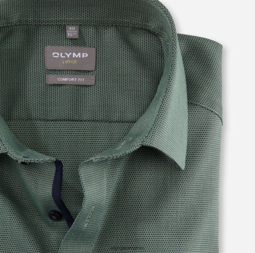 luxor comfort fit, camasa business, new kent, verde deschis OLYMP îmbrăcăminte 4Z8LB61554