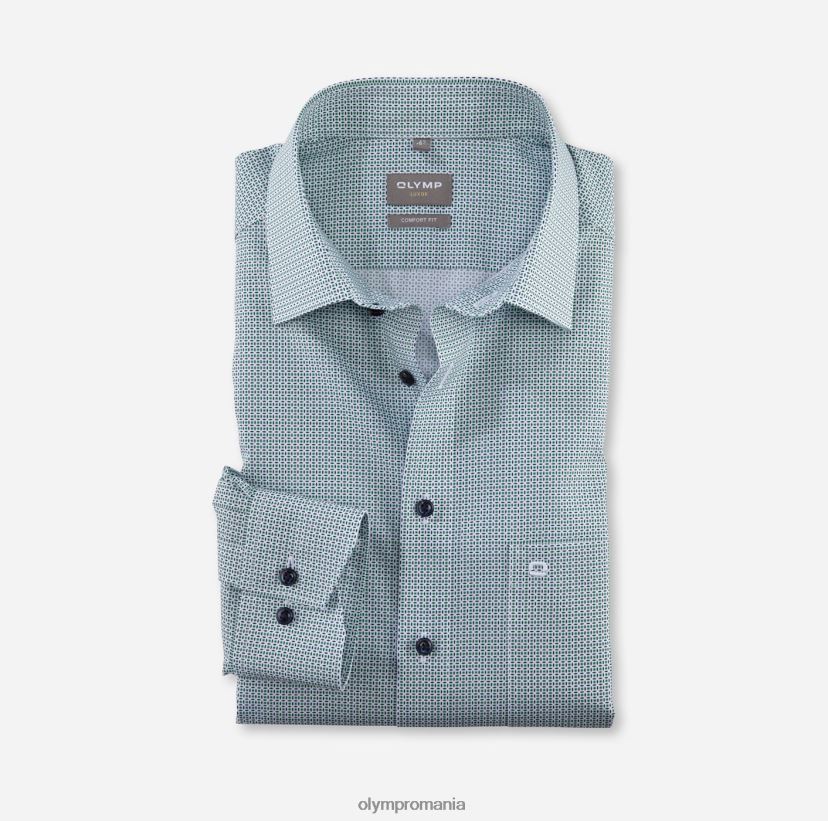 luxor comfort fit, camasa business, new kent, verde deschis OLYMP îmbrăcăminte 4Z8LB61573