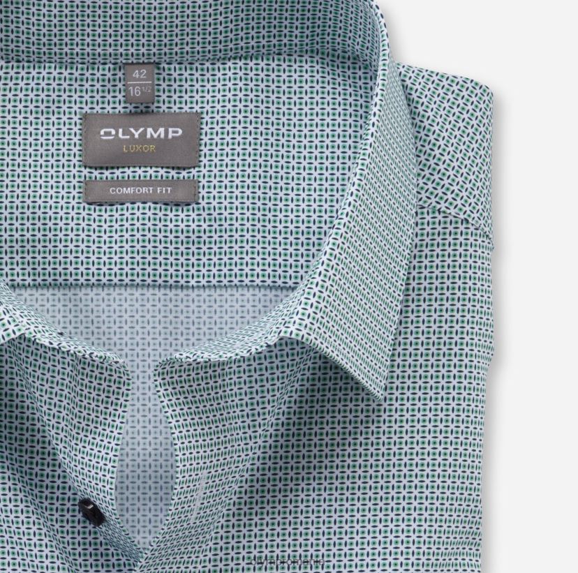 luxor comfort fit, camasa business, new kent, verde deschis OLYMP îmbrăcăminte 4Z8LB61614