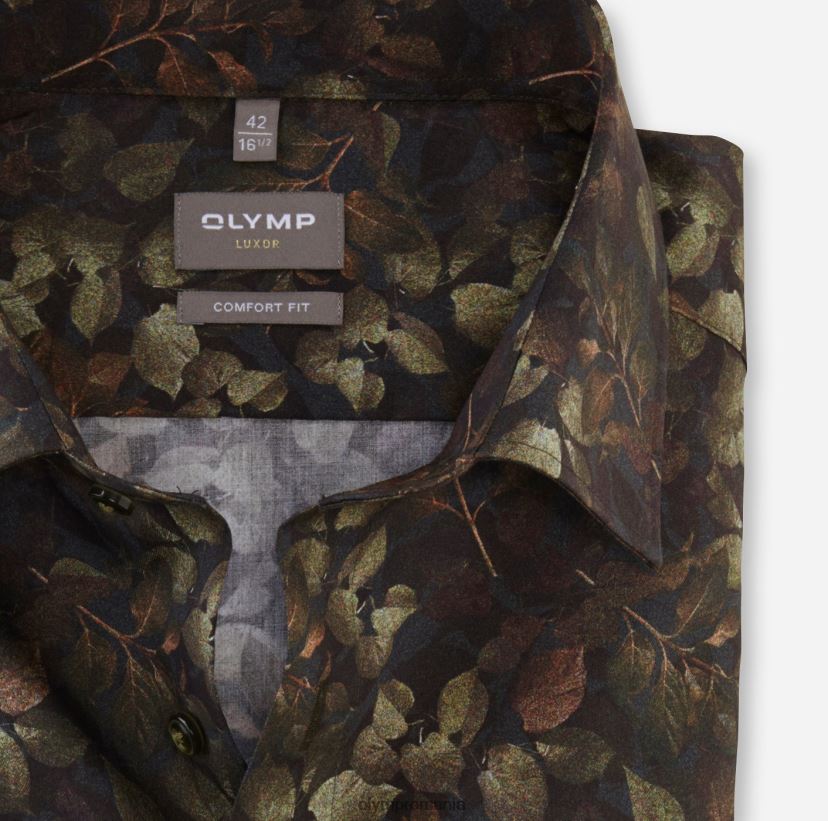 luxor comfort fit, camasa business, new kent, verde lime OLYMP îmbrăcăminte 4Z8LB61660