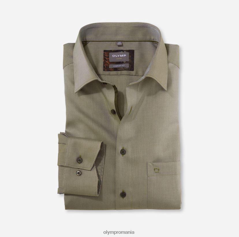 luxor comfort fit, camasa business, new kent, verde lime OLYMP îmbrăcăminte 4Z8LB61661