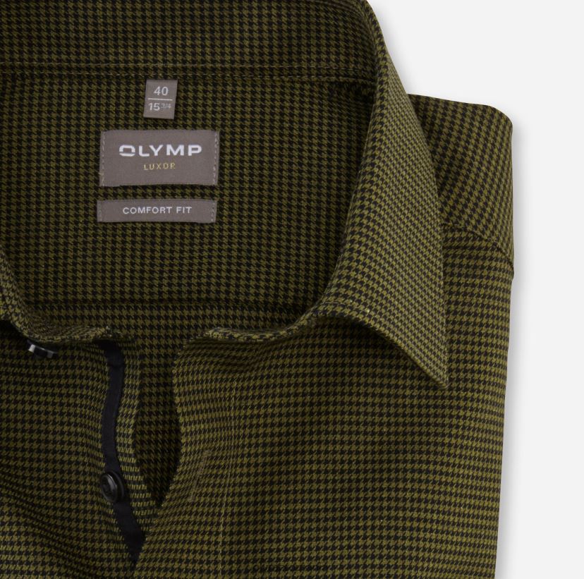 luxor comfort fit, camasa business, new kent, verde lime OLYMP îmbrăcăminte 4Z8LB61671