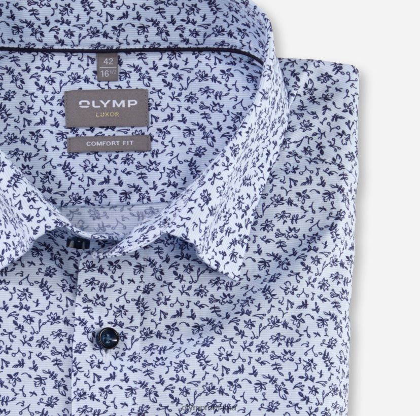luxor comfort fit, camasa business, sub nasturi, albastru OLYMP îmbrăcăminte 4Z8LB61590
