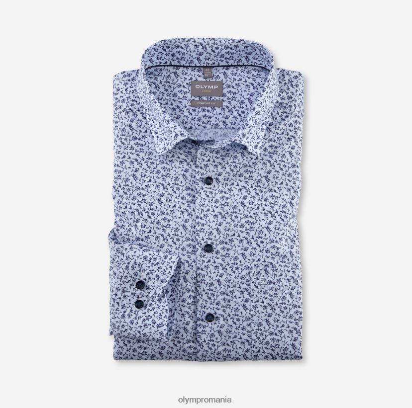 luxor comfort fit, camasa business, sub nasturi, albastru OLYMP îmbrăcăminte 4Z8LB61595